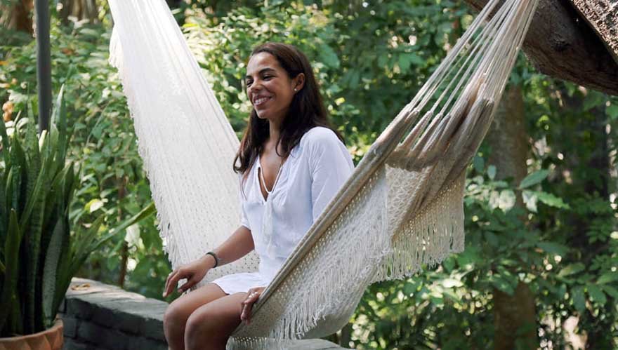 backyard hammock sit